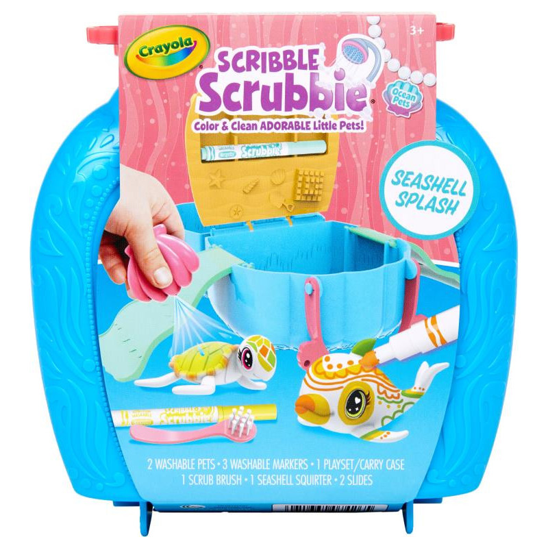 Scribble Scrubbie Ocean Pet Seashell Splash Playset | Mr Toys