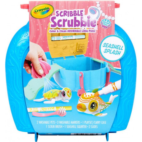 Scribble Scrubbie Ocean Pet Seashell Splash Playset
