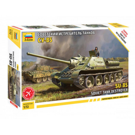 Zvezda 5062 1/72 Su-85 Self Propelled Gun Plastic Model Kit