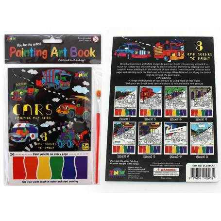 Painting Art Book (8Xa5 Sheets/Book) - Cars