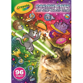 Crayola Cosmic Cats Coloring Book 96 Pages