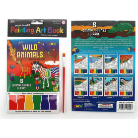 Painting Art Book (8Xa5 Sheets/Book) -Wild Animals