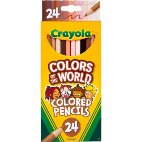 Crayola 24Ct Colours Of The World Pencils