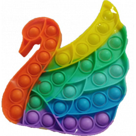 Pop It Fidget Toy Rainbow Swan