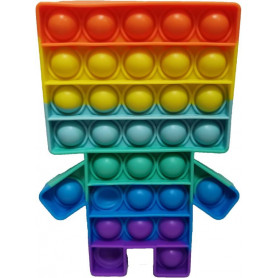 Pop It Fidget Toy Rainbow Robot