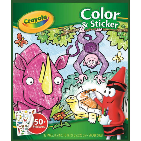 Color & Sticker Book: Animals