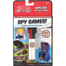 Melissa & Doug On the Go Wipe-Off Activity Pad Spy Games