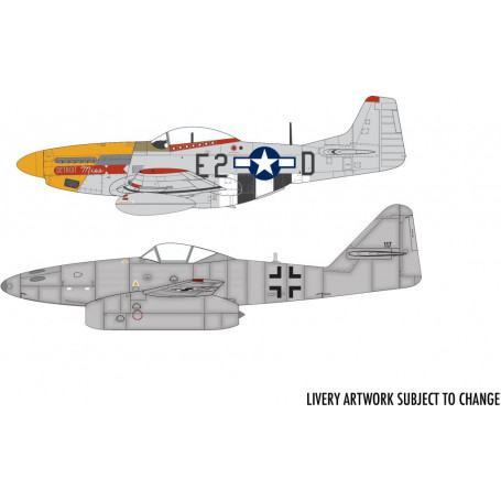 Airfix Messerschmitt Me262 & P-51D Mustang Dogfight 1:72