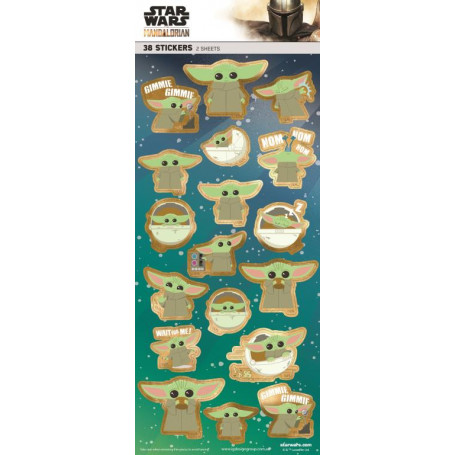 Star Wars Baby Yoda Sticker Sheet