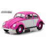 1:18 Pink & White 1967 VW Beetle Right Hand Drive