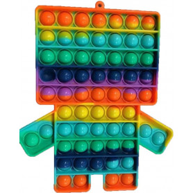 Pop It Fidget Toy Supersized Rainbow Robot