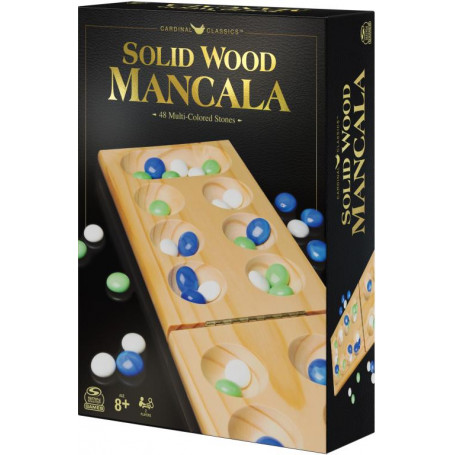 Classic Wood Mancala Black & Gold