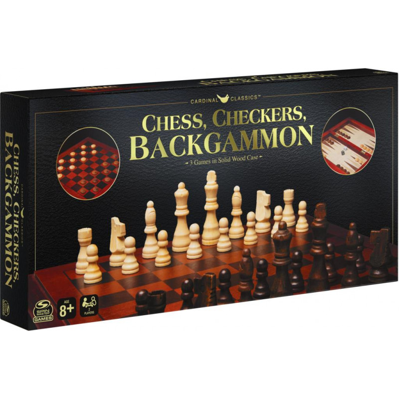 Deluxe Backgammon Chess & Checker - Afterpay Available!