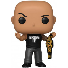 The Rock With Championship Belt (Metallic) Pop!