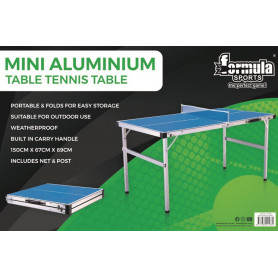 Mini Aluminium Table Tennis Table
