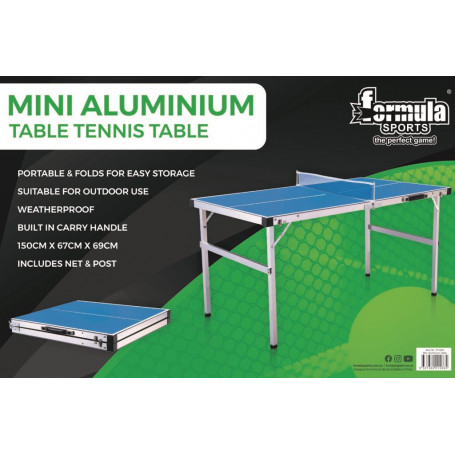 Mini Aluminium Table Tennis Table