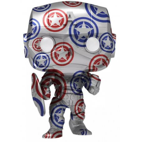 Captain America Patriotic Age (Artist) Pop! With Protector