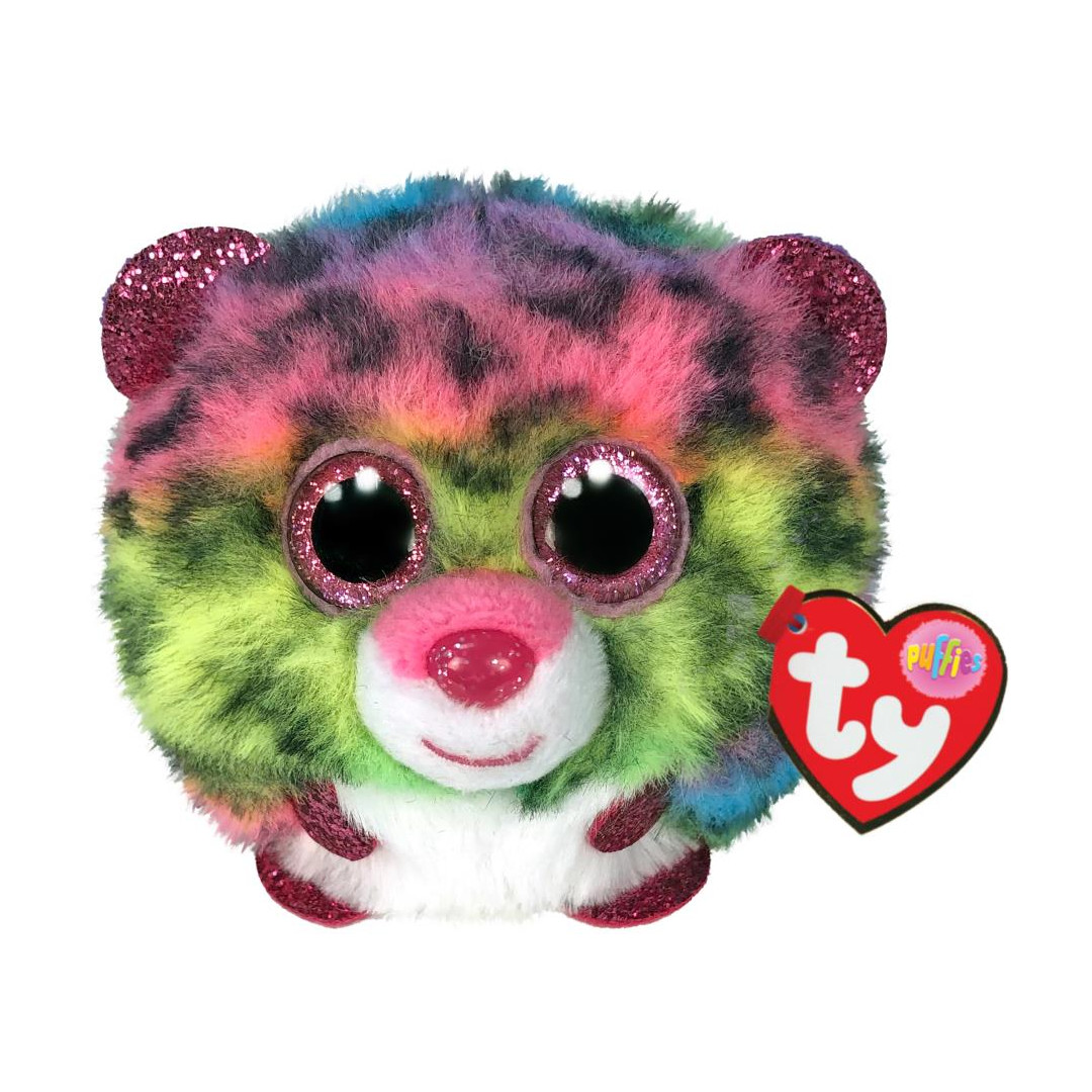 Ty Stackable Leopard Ty Puffies Dotty Leopard Multicolour - Afterpay Available!