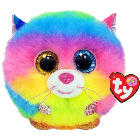 Ty Puffies Gizmo Cat Rainbow