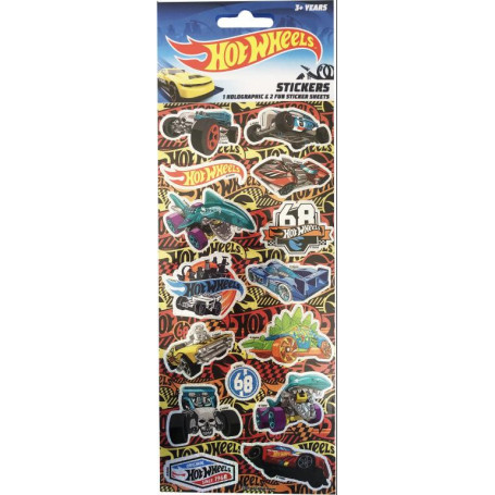 Hot Wheels Stickers 3 Pack - Holographic