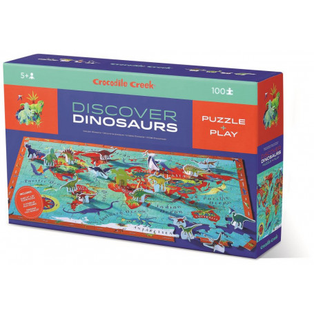 Crocodile Creek 100Pc Puzzle Dinosaurs