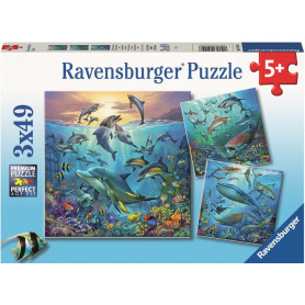 Ravensburger - Ocean Life Puzzle 3X49Pc