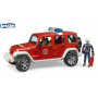 Bruder 1:16 Jeep Wrangler Rubicon Fire Dept With Fireman