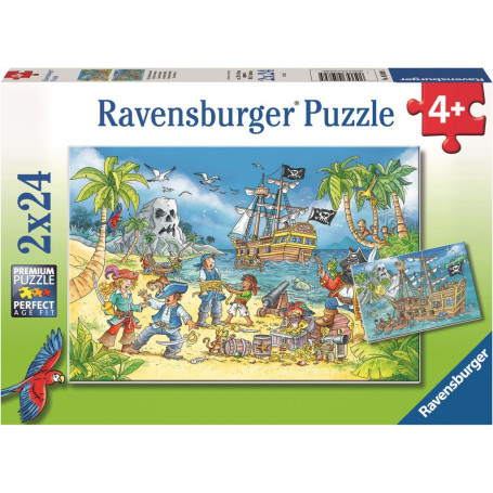 Ravensburger Adventure Island Puzzle 2x24Pc
