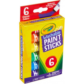 Crayola - 6Ct Washable Paint Sticks