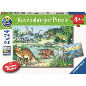 Ravensburger Dinosaurs of Land and Sea 2x24Pc