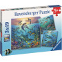 Ravensburger - Ocean Life Puzzle 3X49Pc