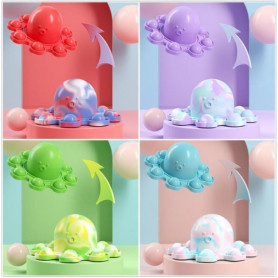 Reversible Silicon Octopus Popit Assorted