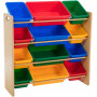 MDF Shelf Storage Organizer 4 Rows, Meas. 86 X 28 X 78cm