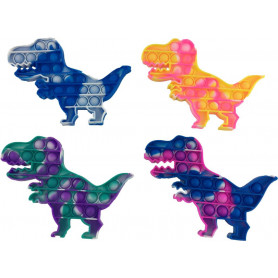 Pop It Fidget Multi Colour Dinosaur Assorted