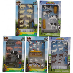 Farmyard Animals Play Set - Animals & Accs, 6 Assorted