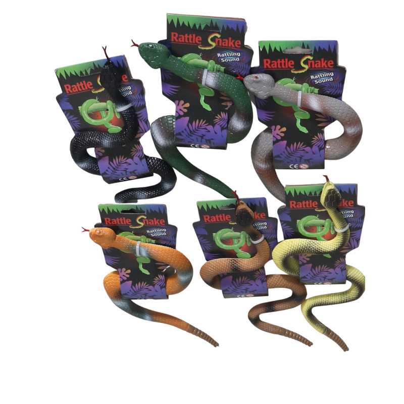 Display Case Rattlesnake Rattles 8-Inch Vinyl Rattlesnake Assorted - Shop Now!