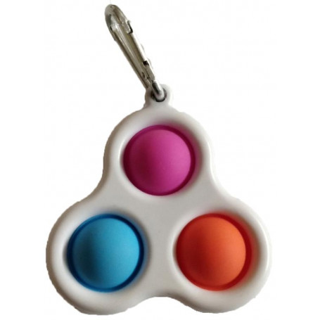 Triangle Sensory Fidget Toy Keychain Assorted