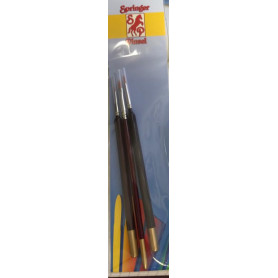 A.J.Leeman Brushes Small Assorted Sizes