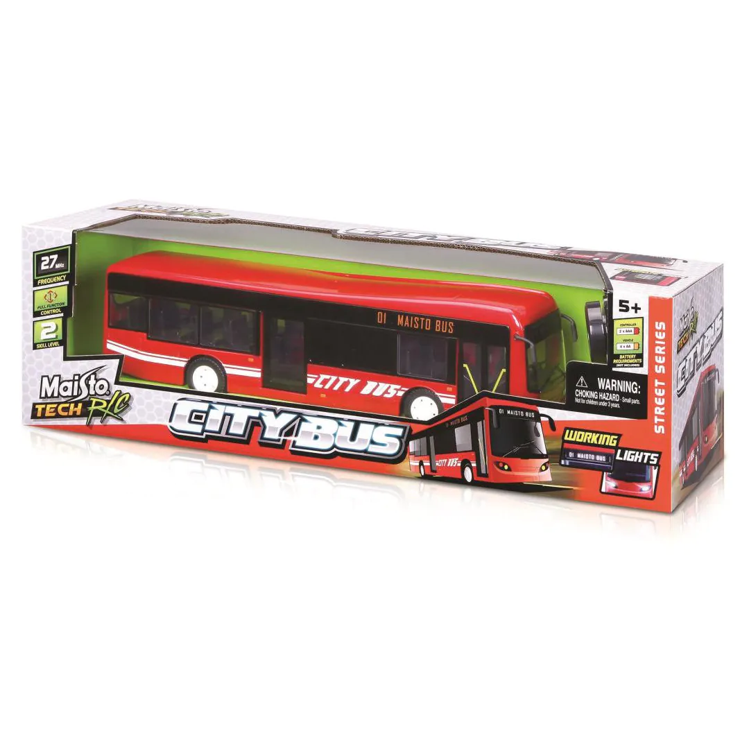 Maisto City Bus With Auto Doors & Operating Lights 33cm