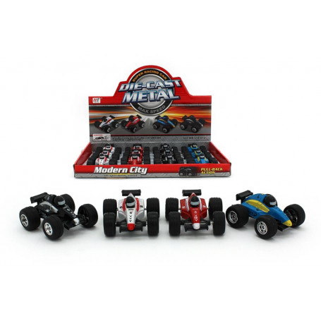 Die Cast Pullback Formula Car Assorted - 6.5cm