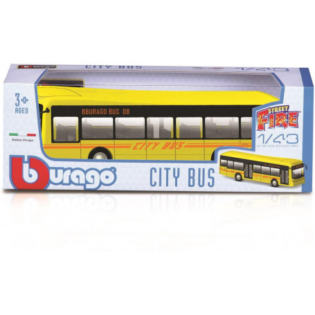Bburago 19cm City Bus With Opening Doors Assortment
