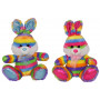 32cm Rainbow Plush Rabbit Assorted