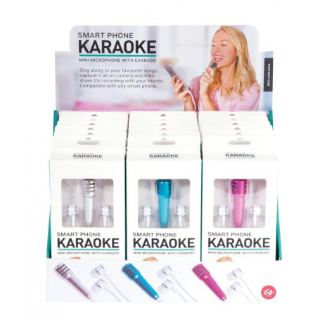Smart Phone Karaoke - Microphone & Earbuds Assorted