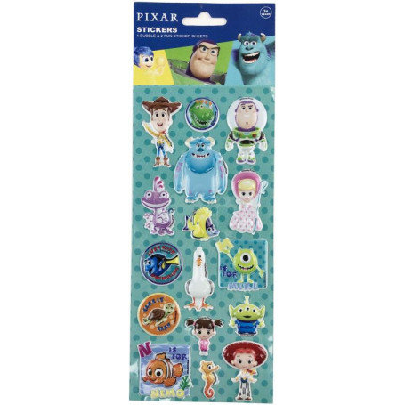 Disney Pixar Stickers 3 Pack - Bubble