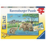 Ravensburger - Baby Safari Animals Puzzle 2X12Pc