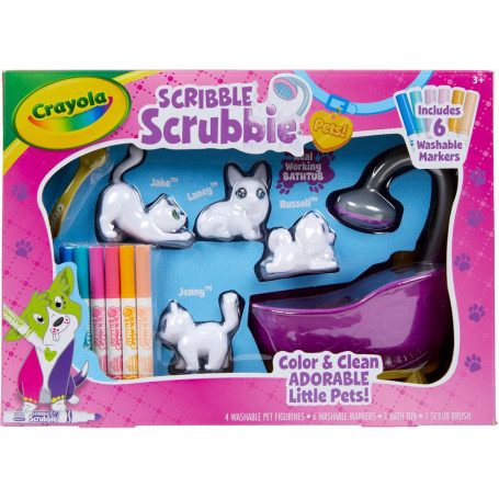 Crayola - Scribble Scrubbie Pets Bath Tub Playset