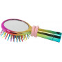 Pink Poppy Rainbow Bristle Mirrored Hairbrush