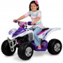 Yamaha Raptor ATV Ride On White-Pink 12 Volt
