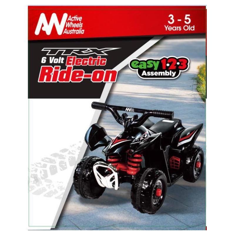 Yamaha Mini Quad Bike 6 Volt Ride On Black Red 6V