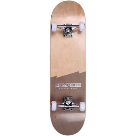 Rampage Plain Third Complete Skateboard Natural / Black S